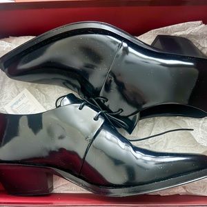Tamara Mellon Maverick 35 Black Patent Leather Oxfords. Size 39 (8.5/9 US- NIB
